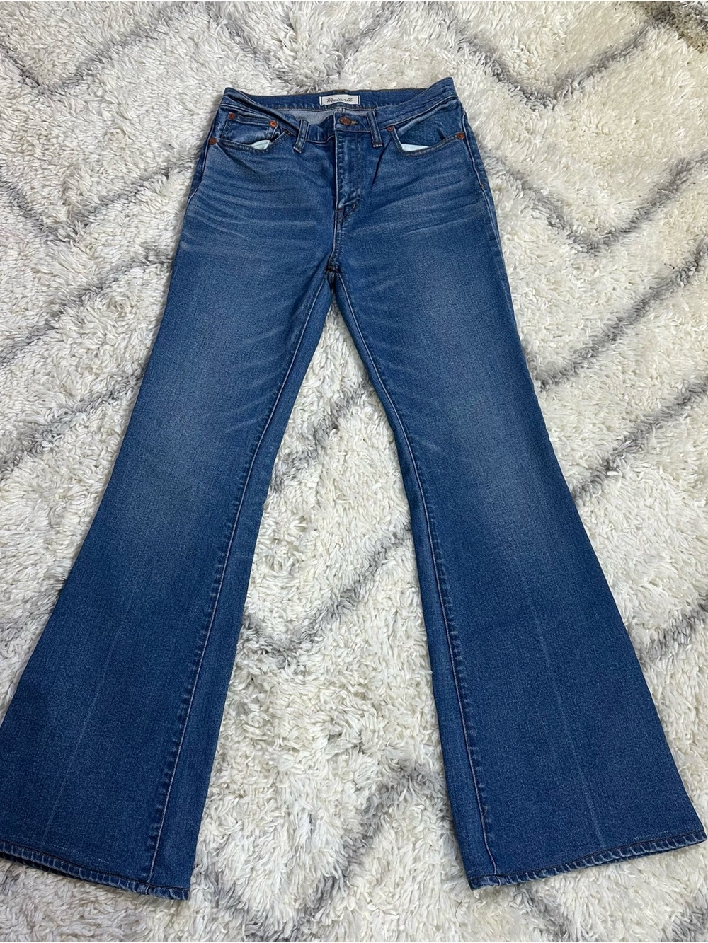 Madewell Dark Blue High-Rise Flare Jeans NWOT
